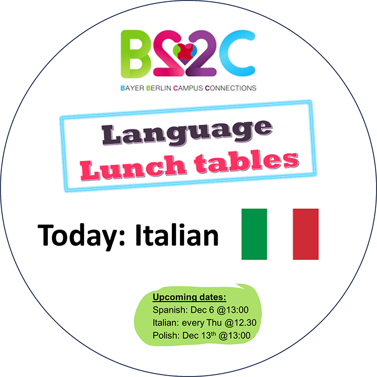Bayer Berlin Campus Connections - Language Lunch Table Italian, December 7, 2023 POAP image