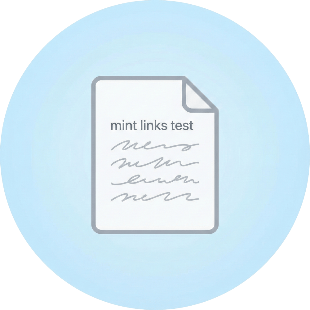 Mint Links test POAP image