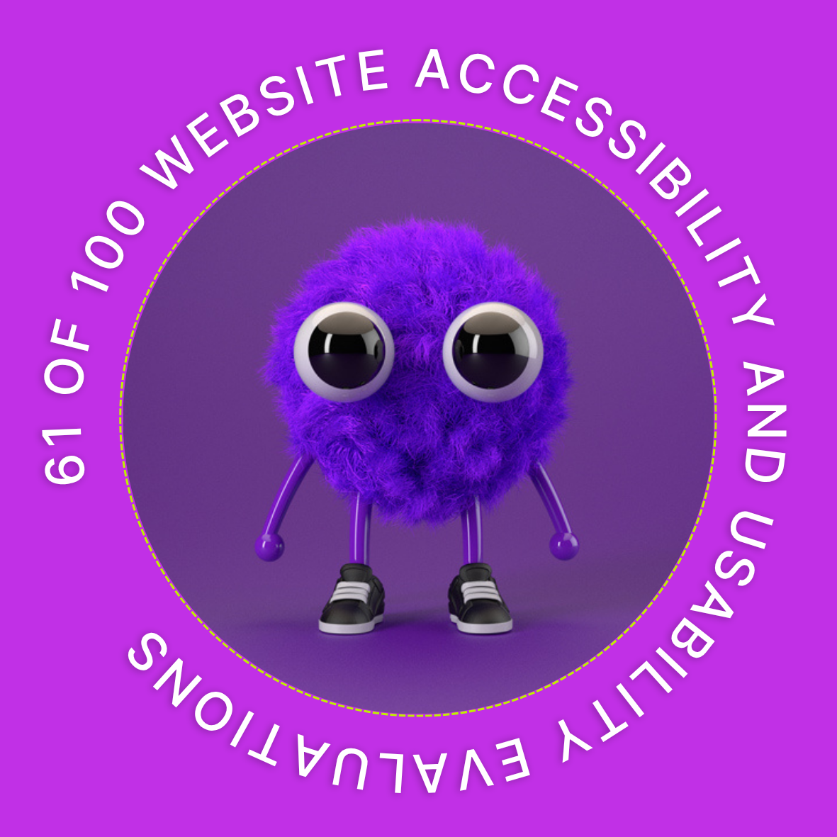 61 of 100 Website Accessibility and Usability Evaluations POAP image