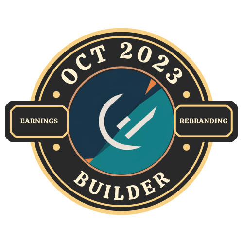 Earnings Rebranding Builder Credential POAP image