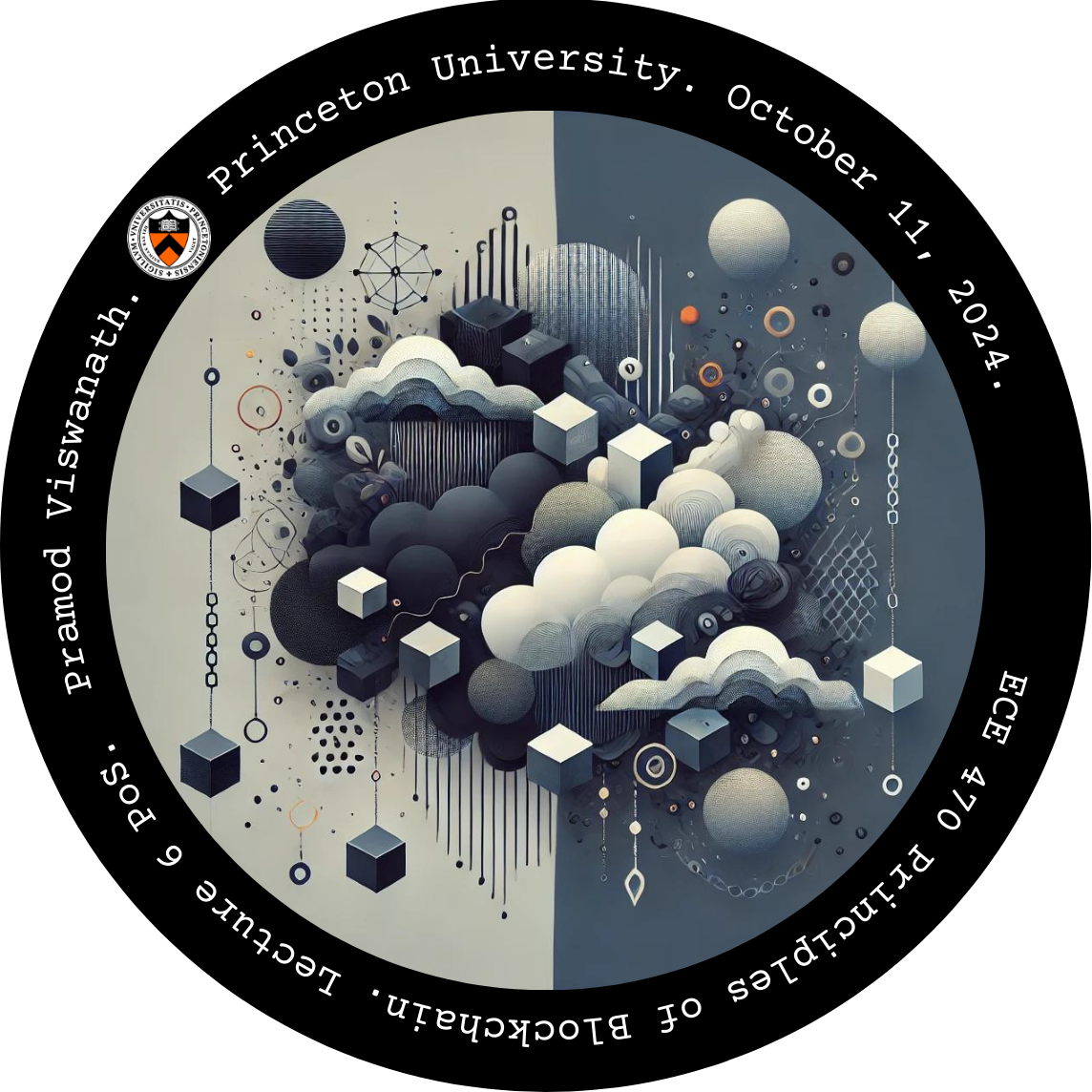 ECE 470 Principles of Blockchain: Lecture 6 Proof of stake and Side Blockchains POAP image