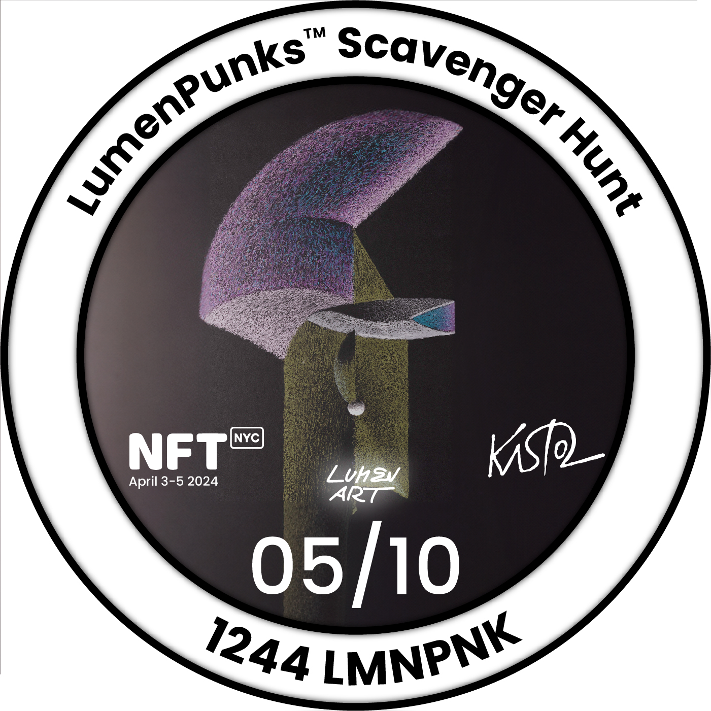 5/10 | LumenPunks™ Scavenger Hunt at NFT.NYC April 3-5 2024 POAP image