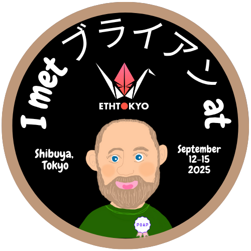 You`ve met Brian at ETH Tokyo 2025 POAP image