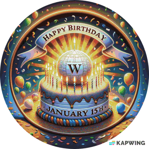 Happy Birthday Wikipedia 2024 POAP image