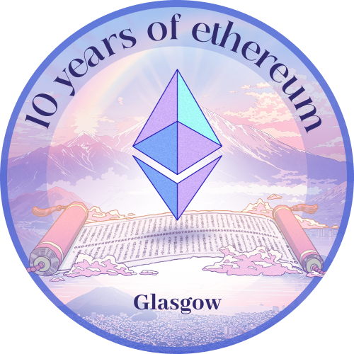 10 years of Ethereum - Glasgow POAP image