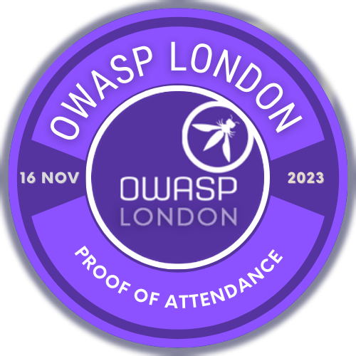 OWASP London Chapter Meetup [11 Nov 2023] POAP image