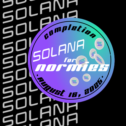 I Survived the Solana for Normies Class POAP image