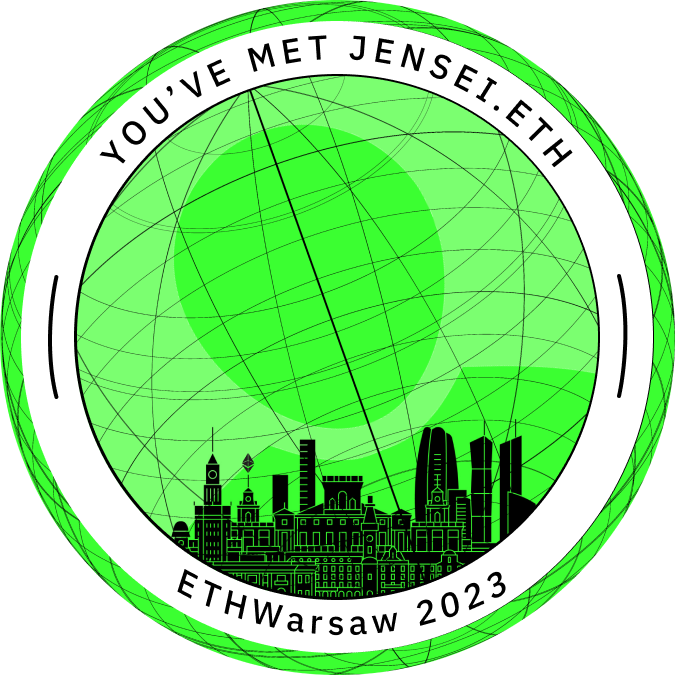 You have met jensei.eth @ETHWarsaw 2023 POAP image