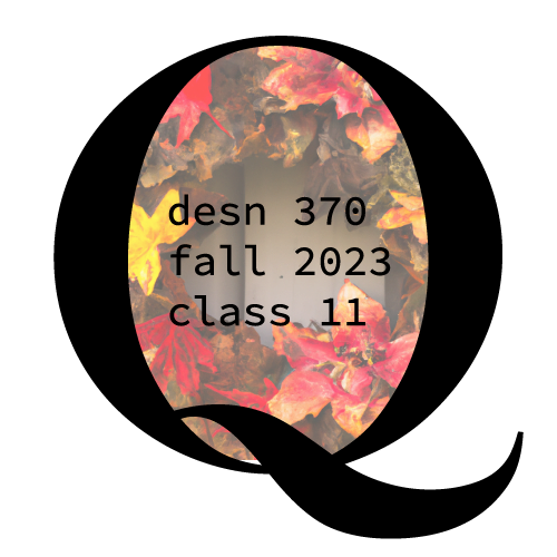 desn 370 fall 2023 class 11 POAP image