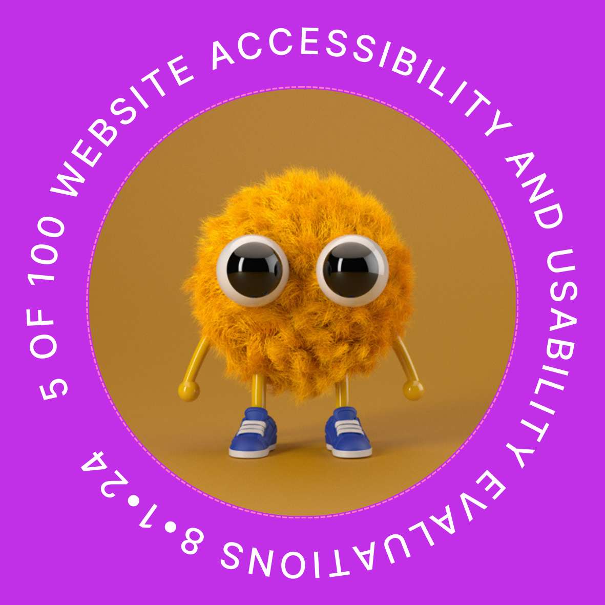 5 of 100 Website Accessibility and Usability Evaluations August 1, 2024 POAP image