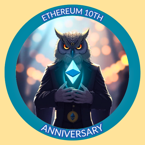 Décimo Aniversario de Ethereum 🦉 POAP image