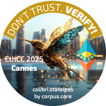 corpus.core and colibri.stateless @ EthCC 2025 POAP image