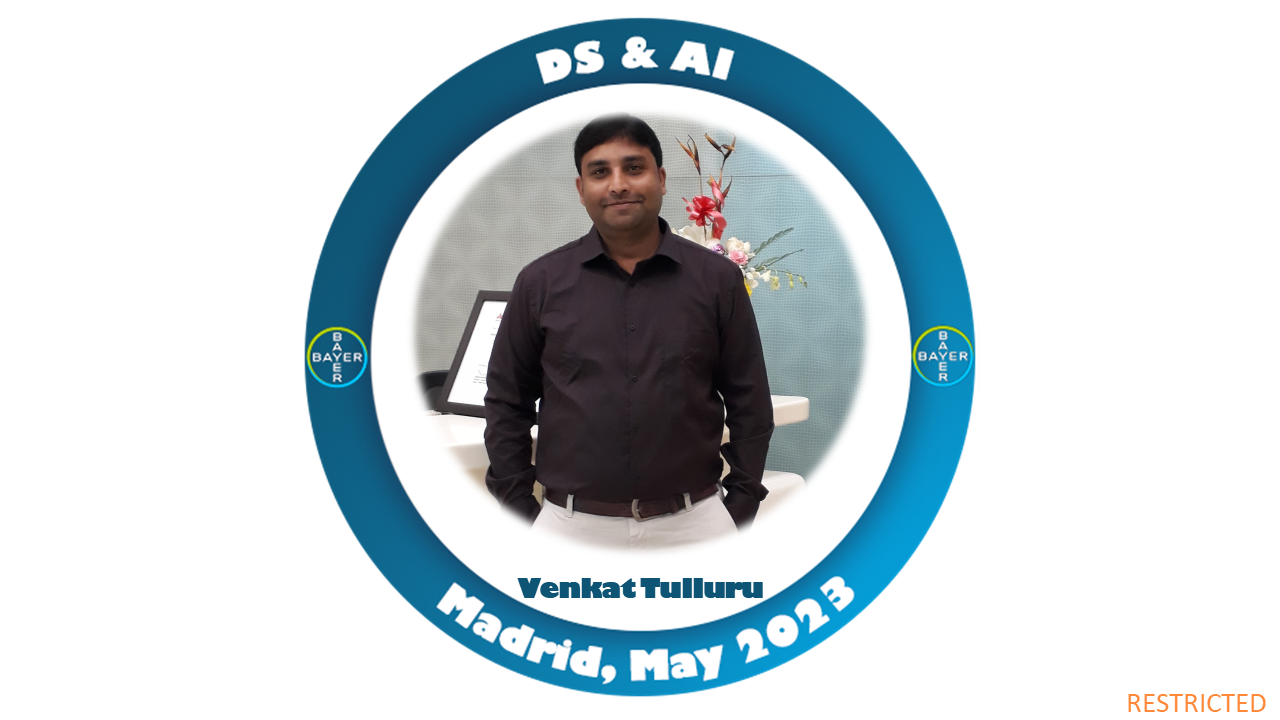 I've met Venkat Tulluru at Bayer DS&AI Global F2F in Madrid POAP image