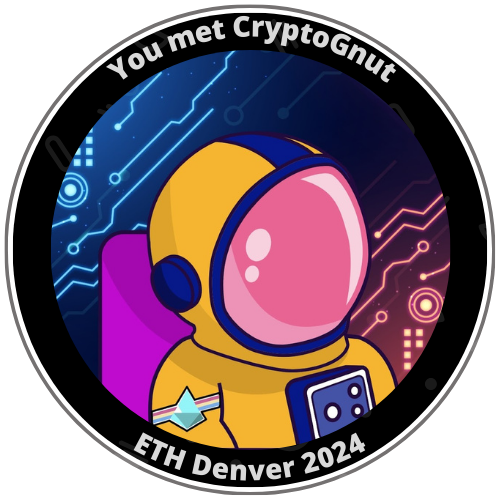 You met CryptoGnut at ETH Denver 2024 POAP image