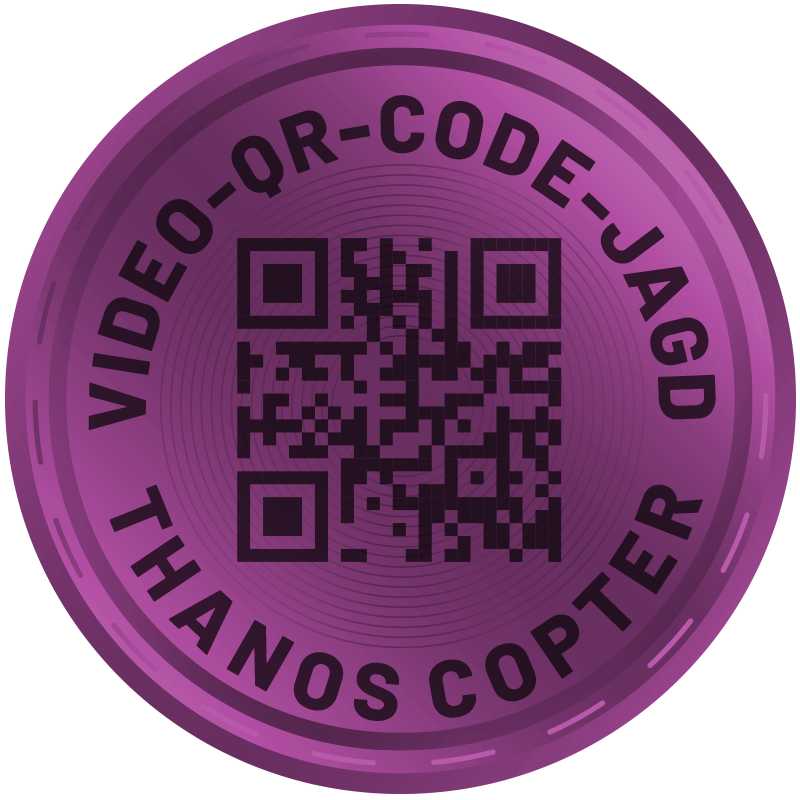 Video-QR-Code-Jagd – Thanos copter POAP image