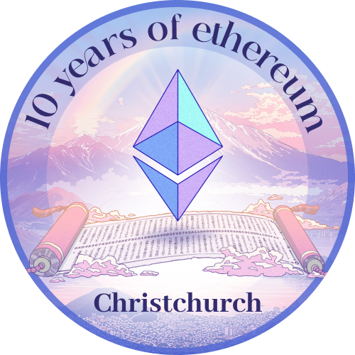 10 years of Ethereum - Christchurch POAP image