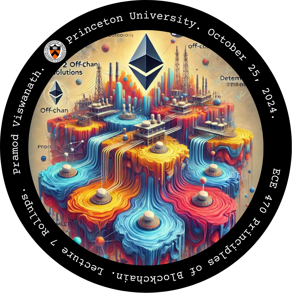 ECE 470 Principles of Blockchain: Lecture 7 Payment Channels and Rollups POAP image