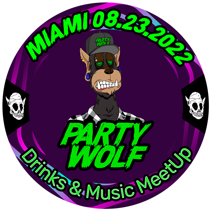 1st Miami Meetup - Party Wolf NFT POAP image