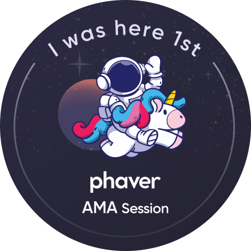 1st Phaver live AMA session POAP image
