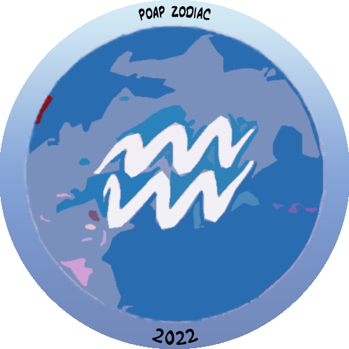 2022 Zodiac Collection # 1 Aquarius POAP image