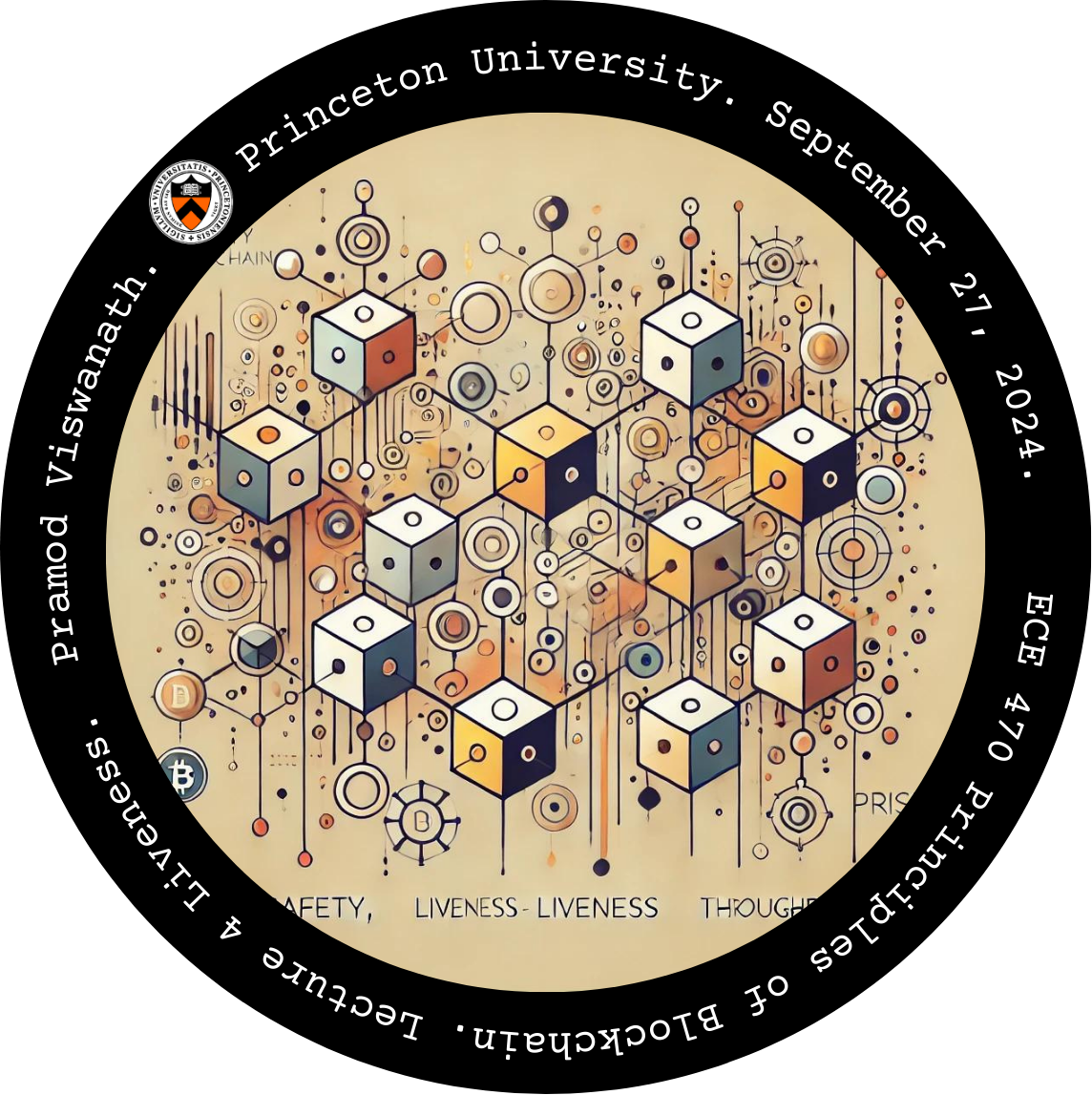 ECE 470 Principles of Blockchain: Lecture 4 Bitcoin liveness and Scaling throughput POAP image