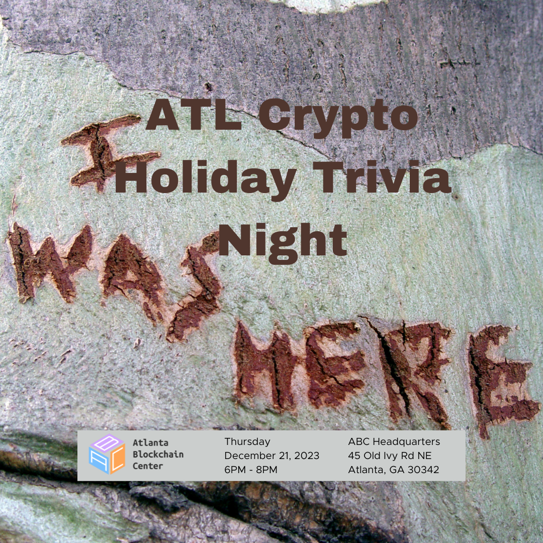 ATL Crypto Trivia Night at Atlanta Blockchain Center drop image