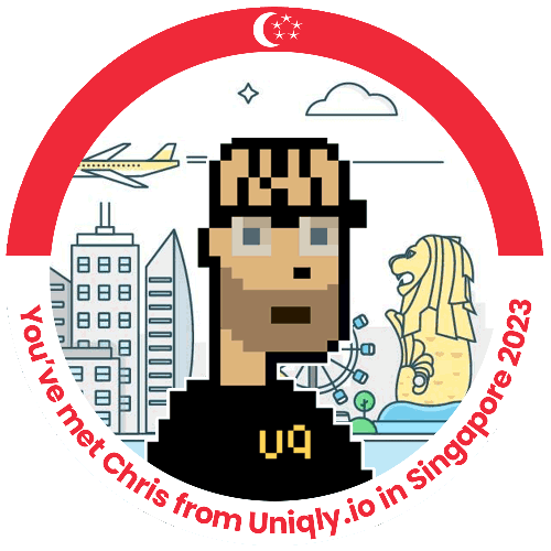 Meeting Chris from Uniqly.io [Singapore 2023] POAP image