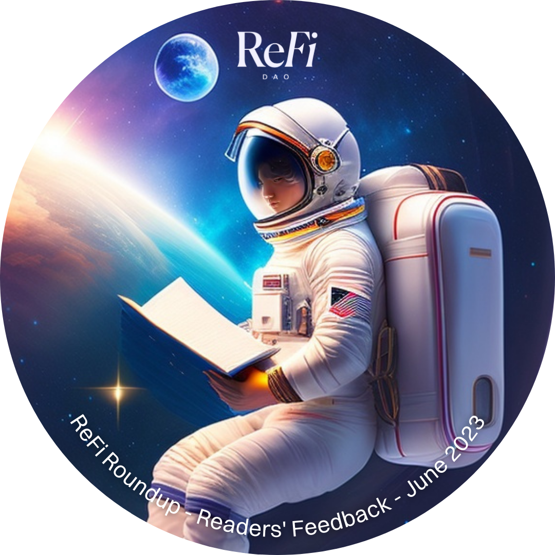 ReFi Roundup - Readers' Feedback - June 2023 POAP image