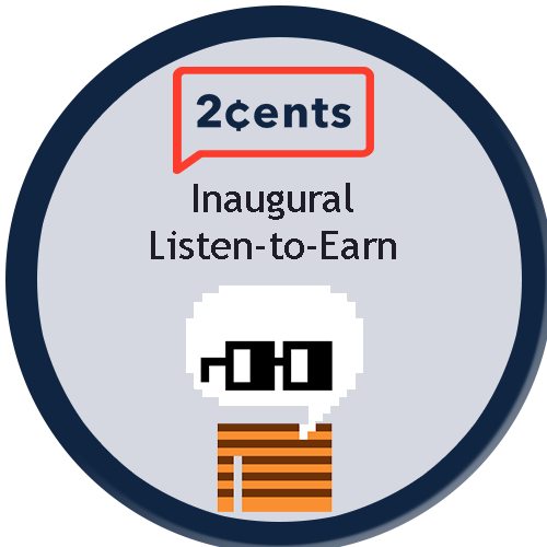 2Cents Inaugural Listen-to-Earn  POAP image