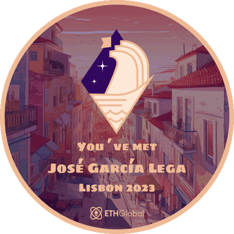 You've met José García Lega Lisbon 2023 POAP image