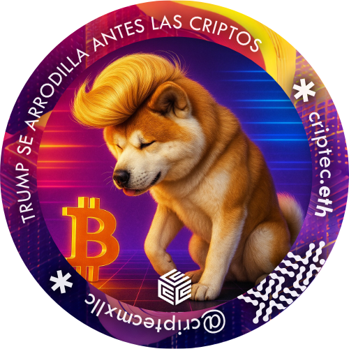 Criptec :: Trump se arrodilla antes las criptos POAP image