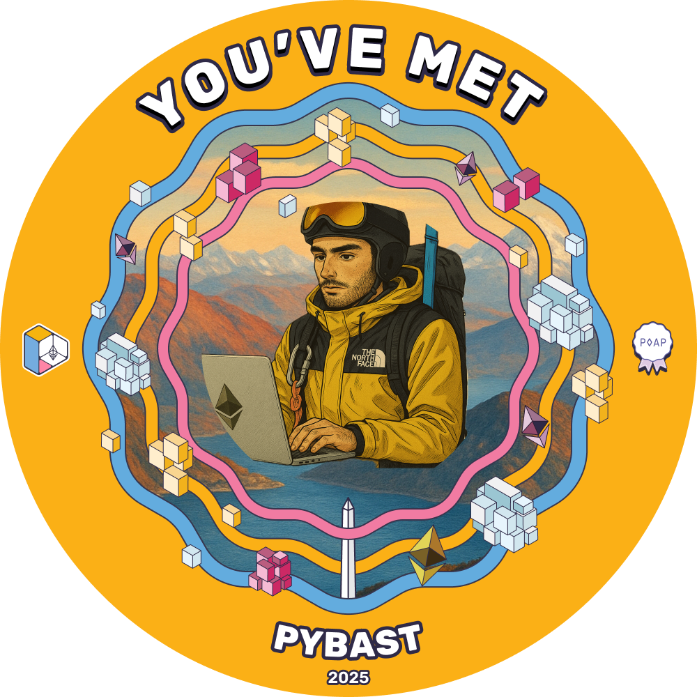 You've met Pybast at DevConnect Argentina or EdgeCity Patagonia POAP image