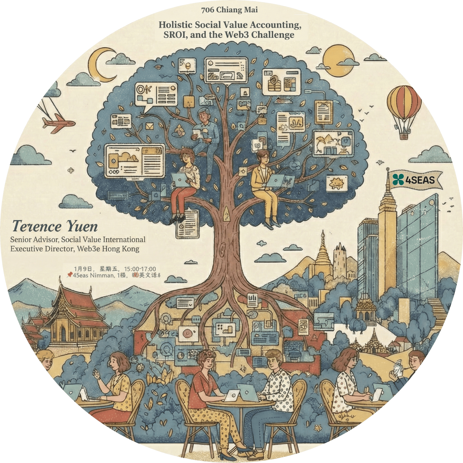 Holistic Social Value Accounting, SROI, and the Web3 Challenge" | 706 Chiangmai, ETHChiangmai POAP image