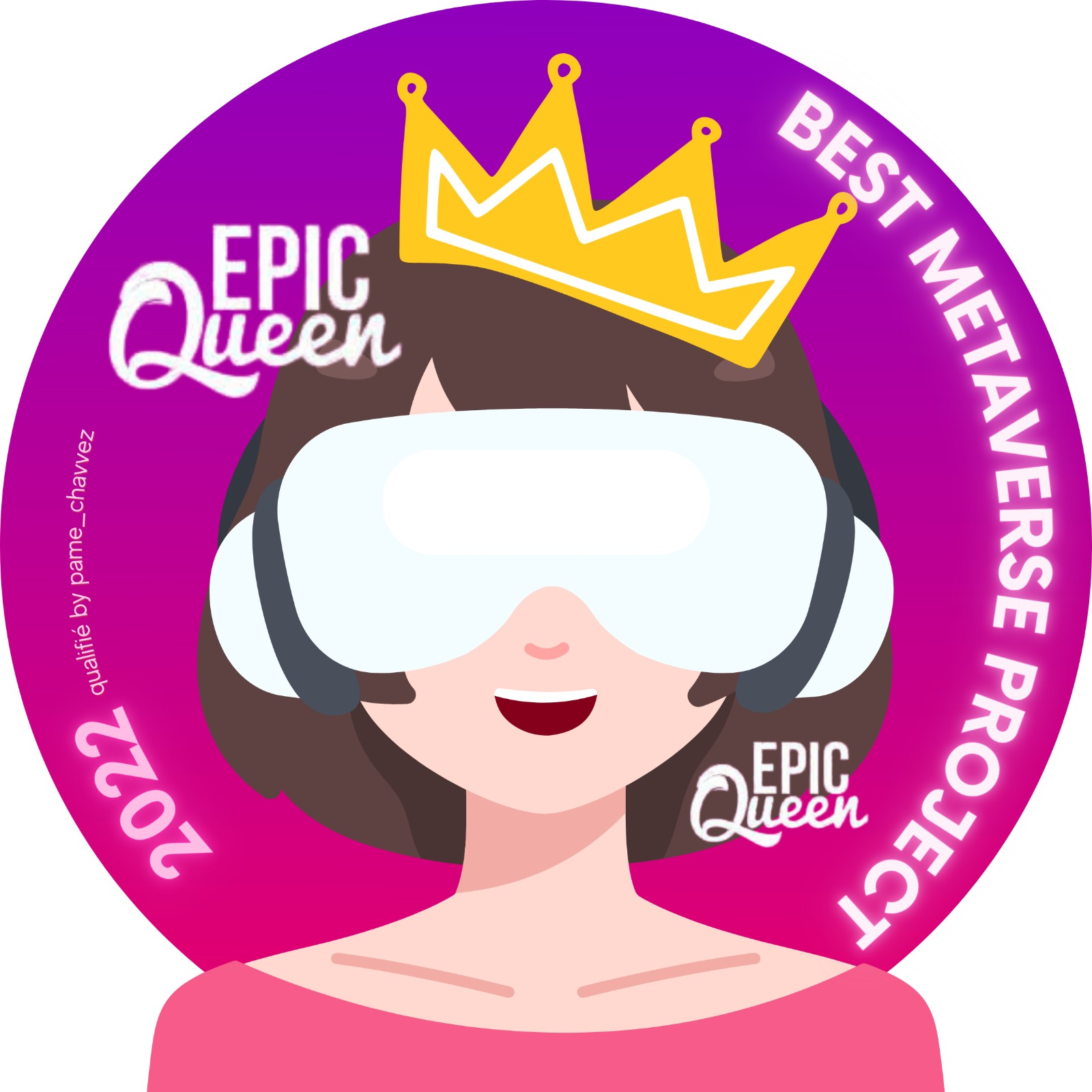 BEST METAVERSE PROJECT - METAQUEENS 2022 POAP image