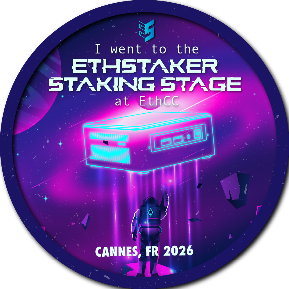 I went to the EthStaker Staking Stage at EthCC 2026! POAP image