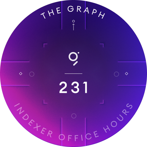 The Graph Indexer Office Hours #231 POAP image