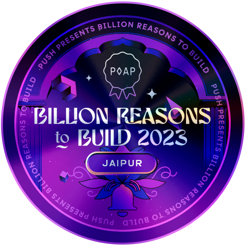 Billion Reasons to Build Jaipur Chapter POAP image