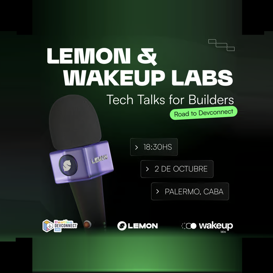 RoadToDevConnect: Lemon & WakeUp Labs: Tech Talks for Builders POAP image