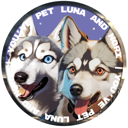 You've pet Luna and Nori! | 2023 POAP image