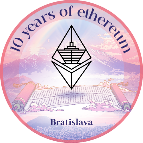 10 years of Ethereum - Bratislava POAP image