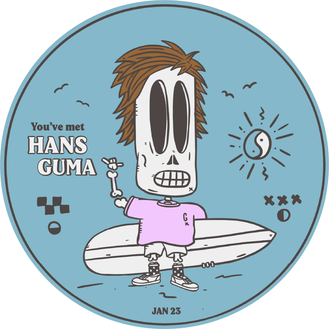 You've met Hans Guma in January 2023 POAP image