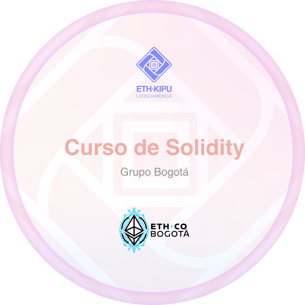 Curso Completado - Solidity 2023 - ETH Kipu Bogotá POAP image