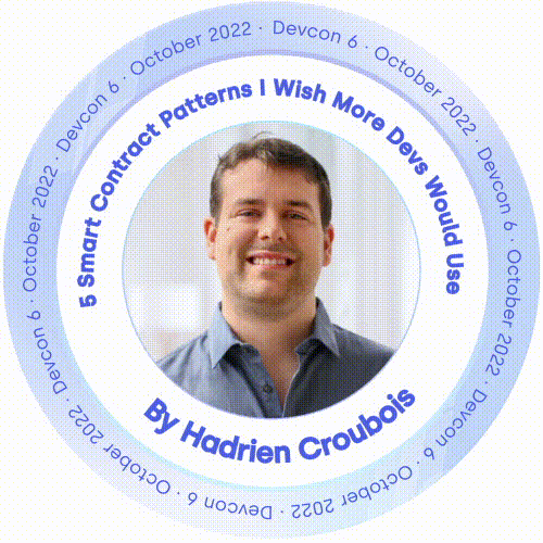 5 Smart Contract Patterns I Wish More Devs Would Use By Hadrien Croubois POAP image