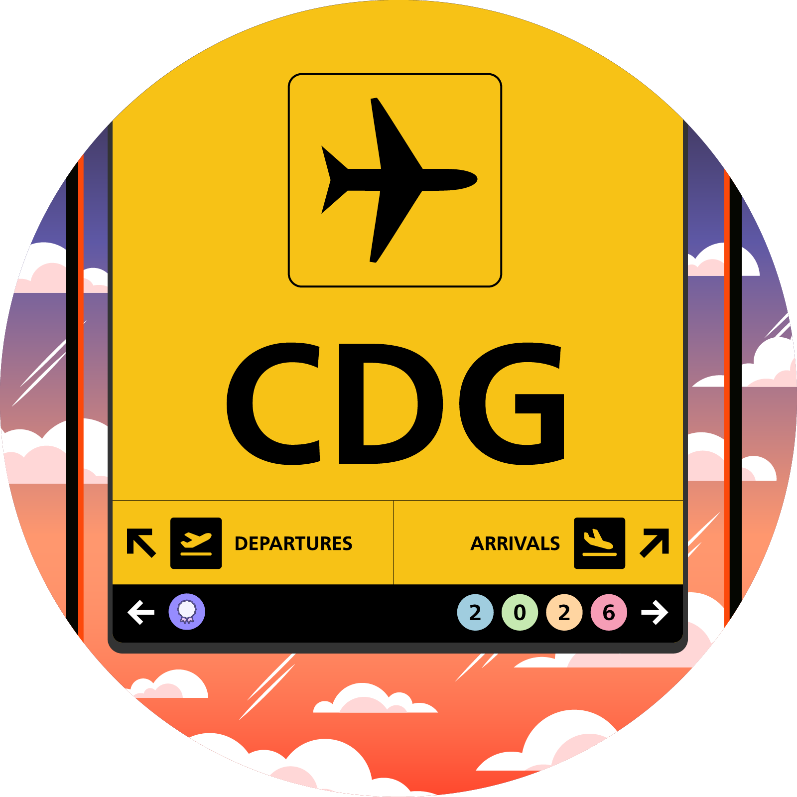 I passed through Charles de Gaulle Airport (CDG) in 2026 zoomed in.