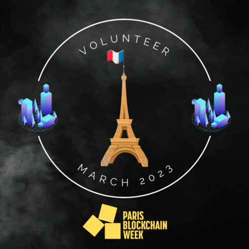 Paris Blockchain Week 2023 Volunteer POAP image