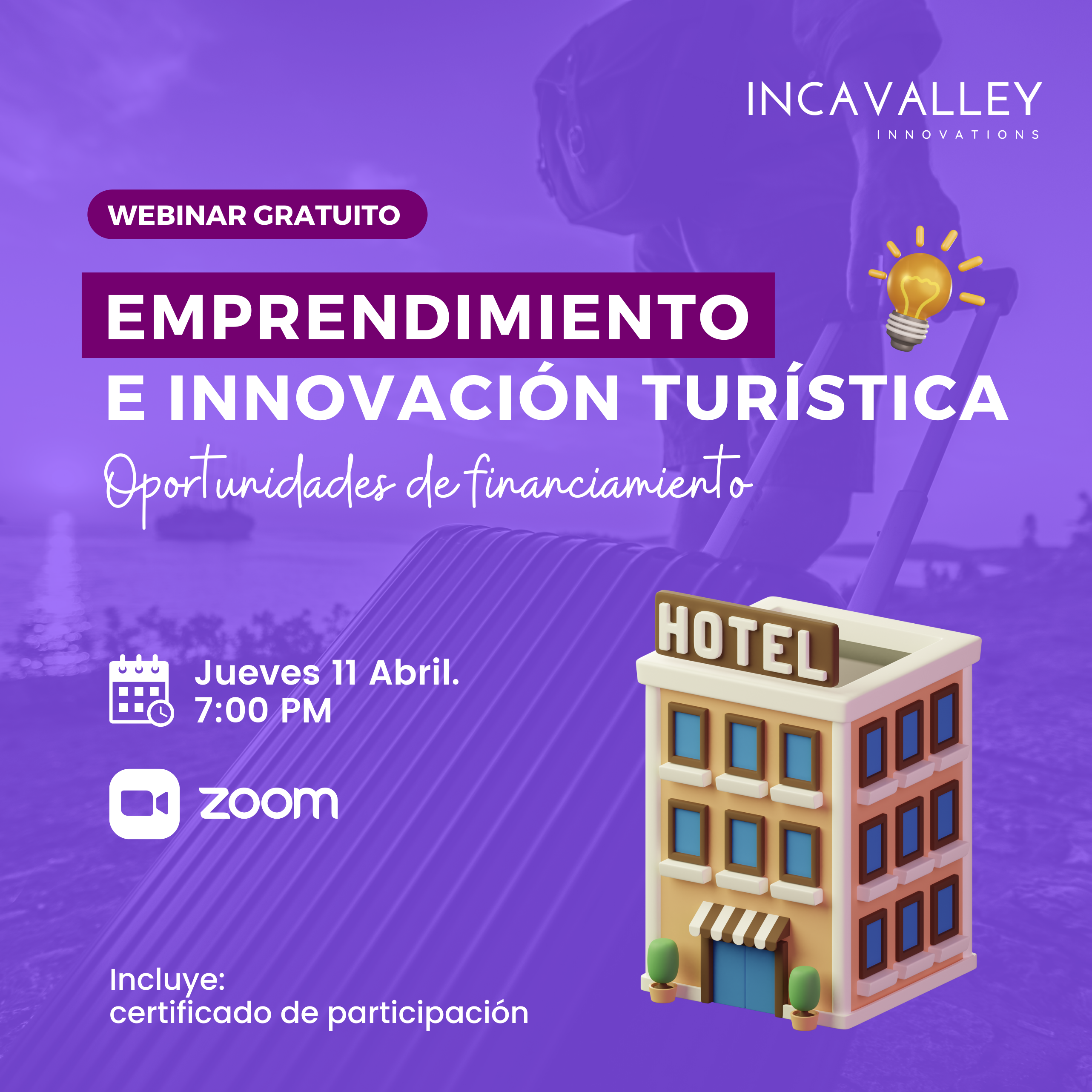 WEBINAR: EMPRENDIMIENTO E INNOVACIÓN TURÍSTICA POAP image