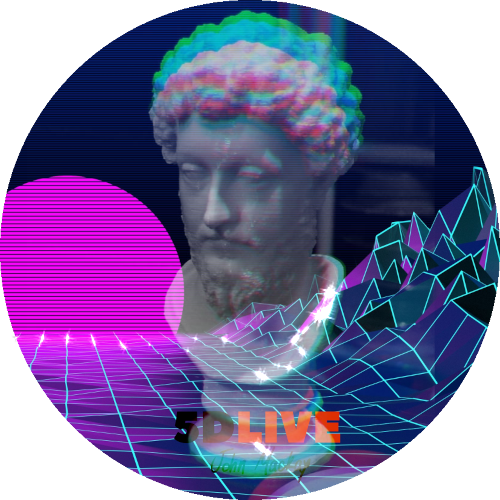 5DLive - La liberación de Marcus Aurelius 3DPrint POAP image