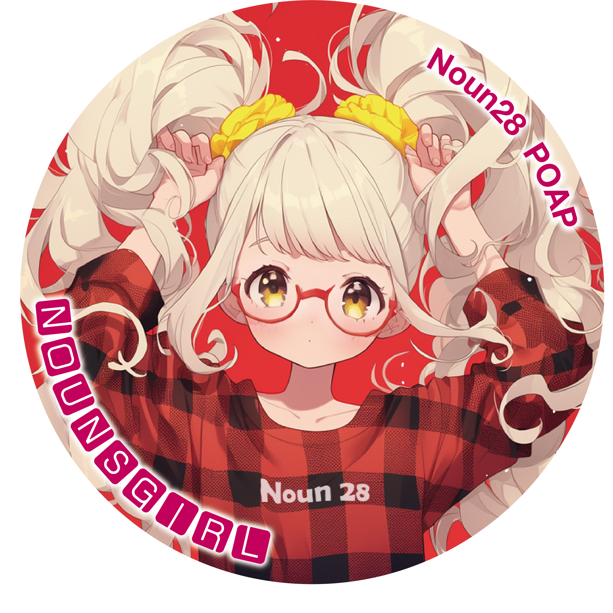 Nouns Girl Auction #Noun28 POAP image