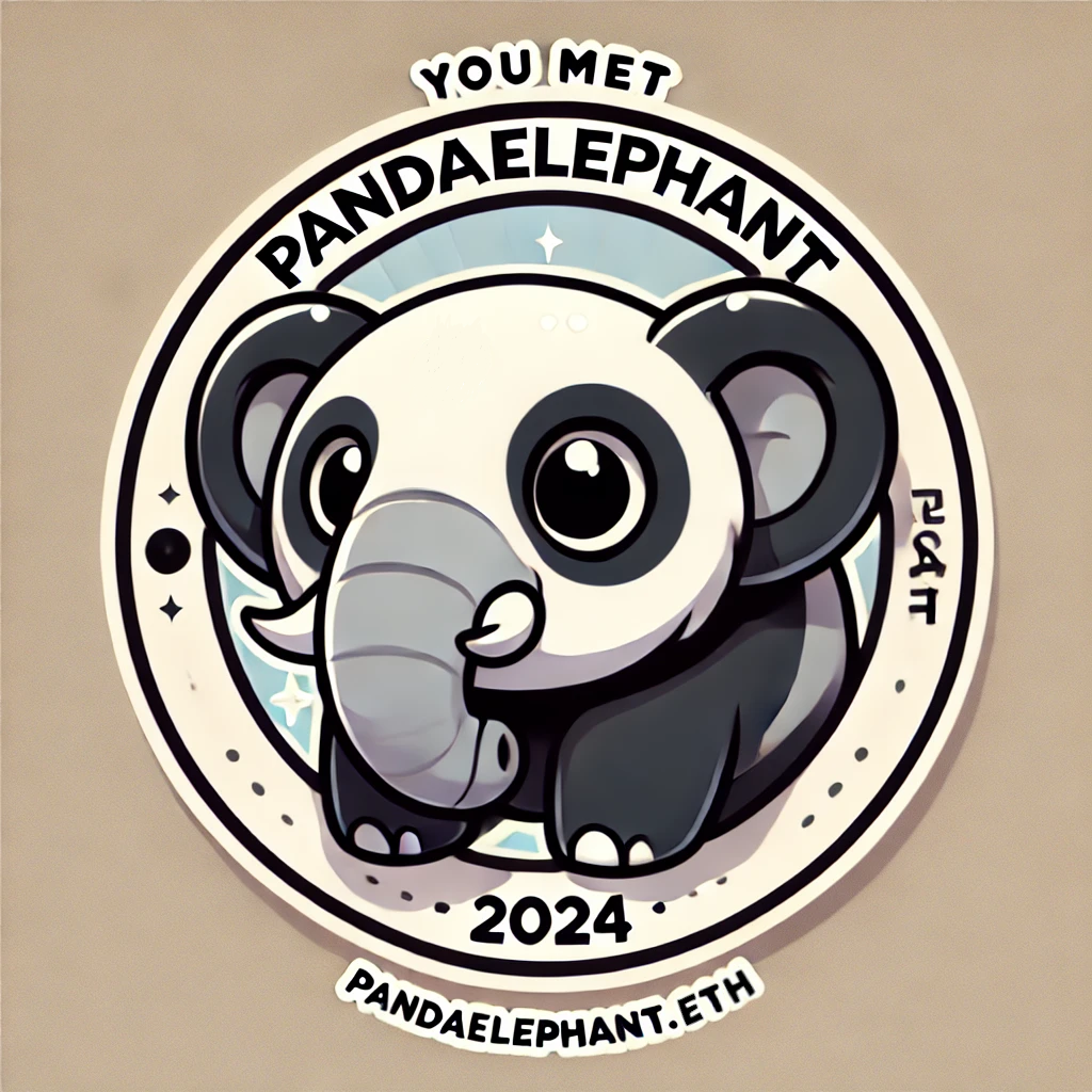 You met pandaelephant.eth 2024 POAP image