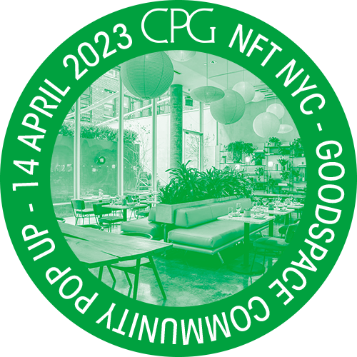 CPG @ NFT NYC 2023: GOODSpace 14 April 2023 POAP image